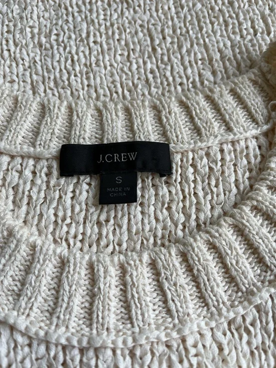 J. Crew Hi-Neck Sweater Tank in Antique White (Cream) Size Small - Picture 9 of 10